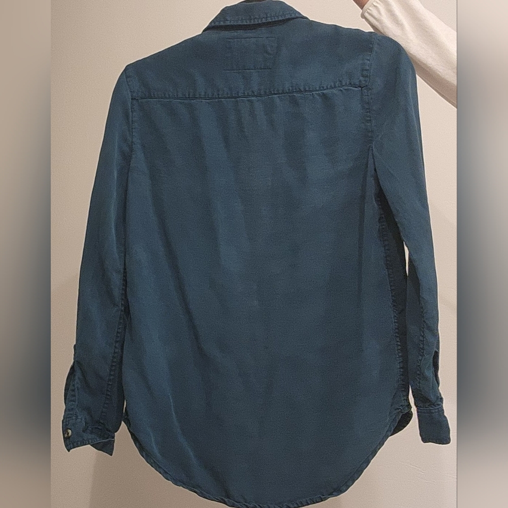 Lola River Button Down Shirt | Teal | Lightweight | XS - Picture 8 of 9